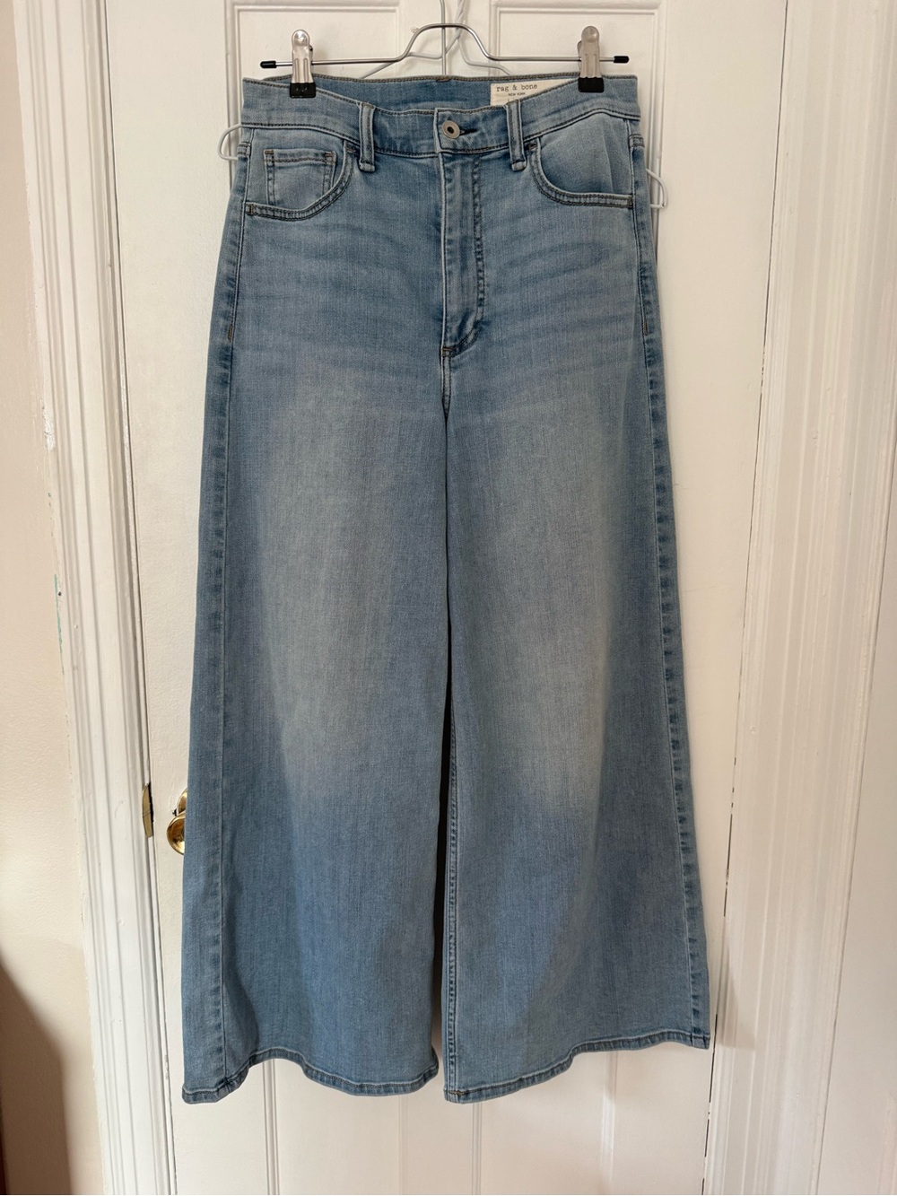 rag & bone Serena Crop Wide Leg Jeans